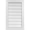 Ekena Millwork Vertical Surface Mount PVC Gable Vent w/ 2"W x 2"H , Brickmould Sill Frame, 16"W x 26"H GVPVE16X2603SN - alternate 1